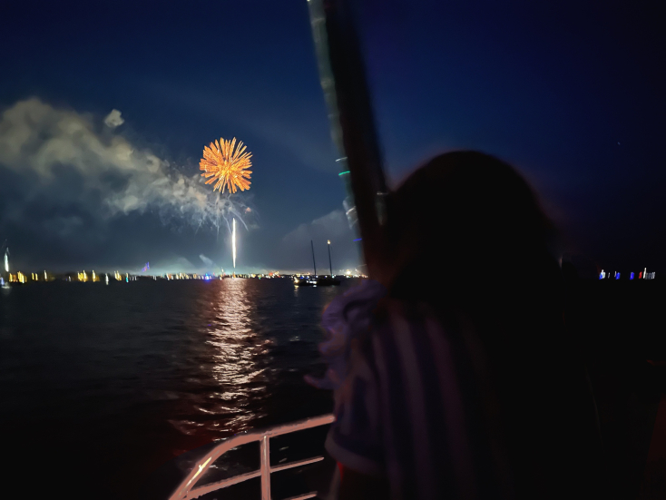 Fireworks on the water